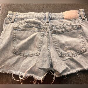 Shein light washed jean shorts
